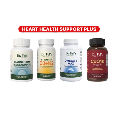 Magnesium Bisglycinate & Vitamin D3+K2 & Omega 3 Max & CoQ10