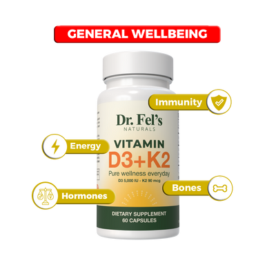 Vitamin D3 (5000 IU) + K2 (MK-7 90mcg)
