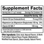 Magnesium & Vitamin D3 + K2 (For Growing Kids)