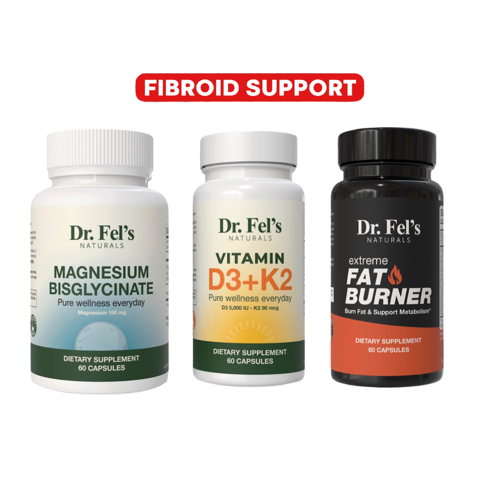 Vitamin D3 + K2 & Magnesium Bisglycinate & Xtreme Fat Burner