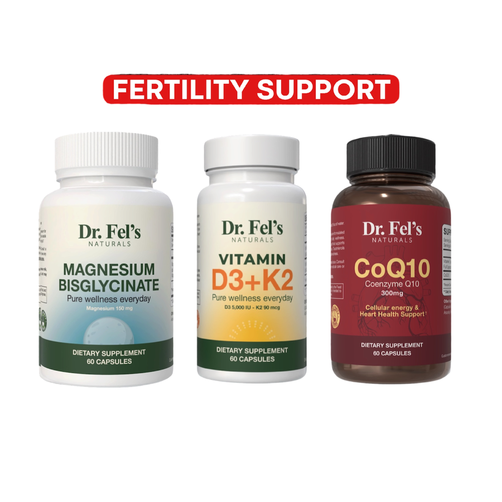 Vitamin D3 + K2 & Magnesium Bisglycinate & CoQ10