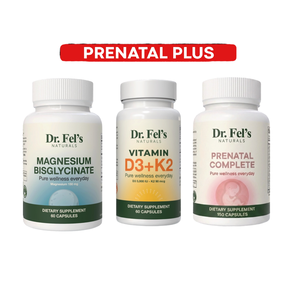 Vitamin D3 + K2 & Magnesium Bisglycinate & Prenatal Complete