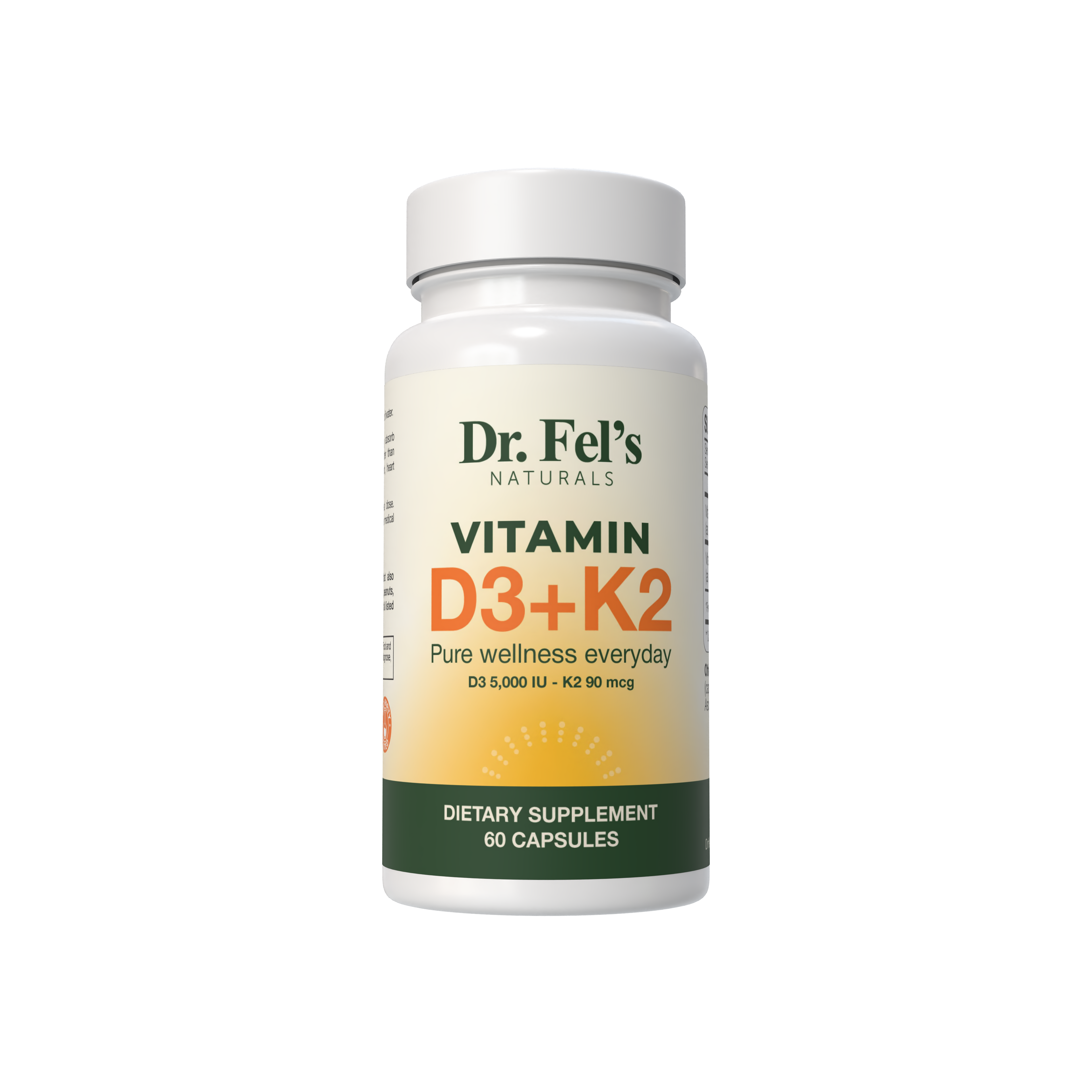 Vitamin D3 (5000 IU) + K2 (MK-7 90mcg)