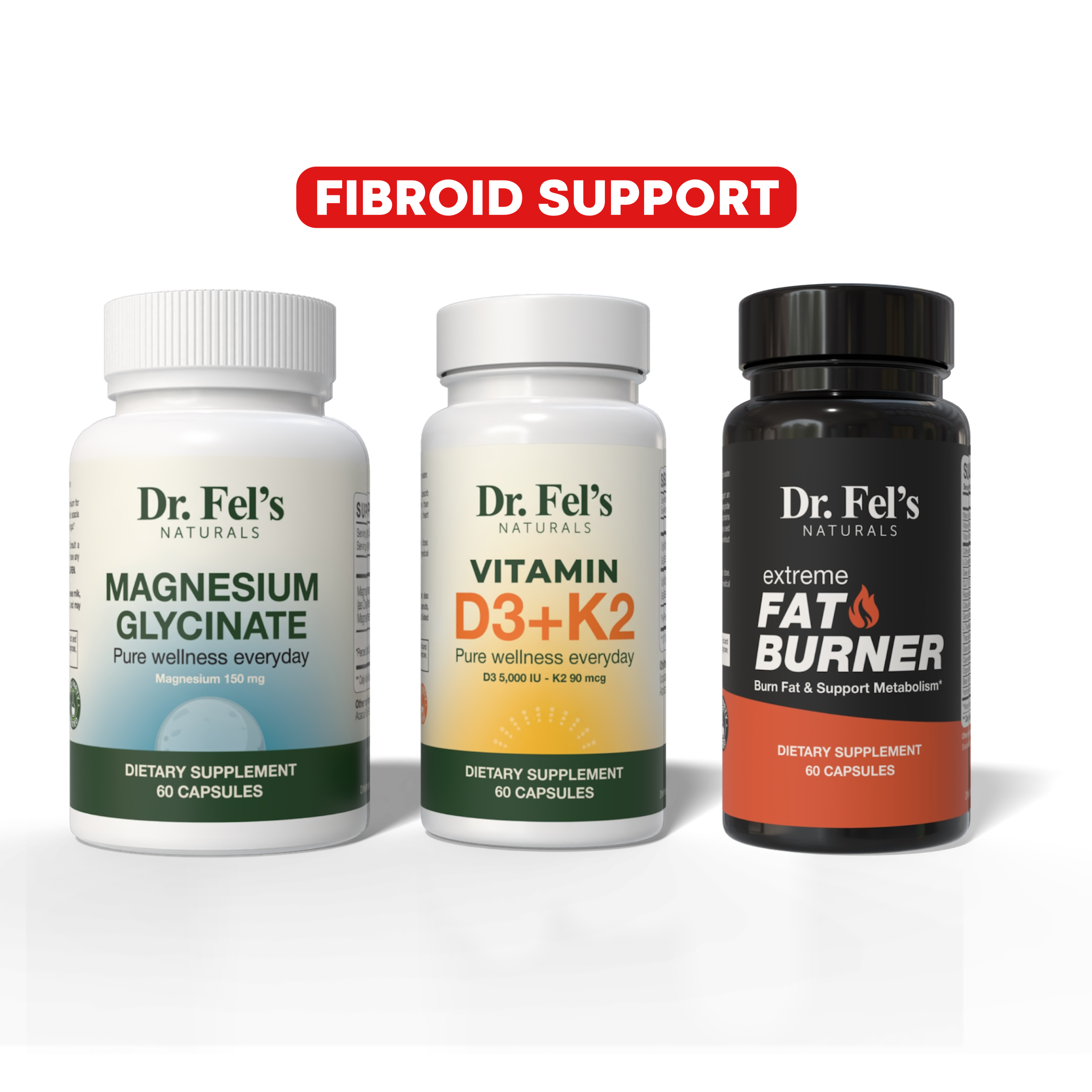 Vitamin D3 + K2 & Magnesium Glycenate & Xtreme Fat Burner