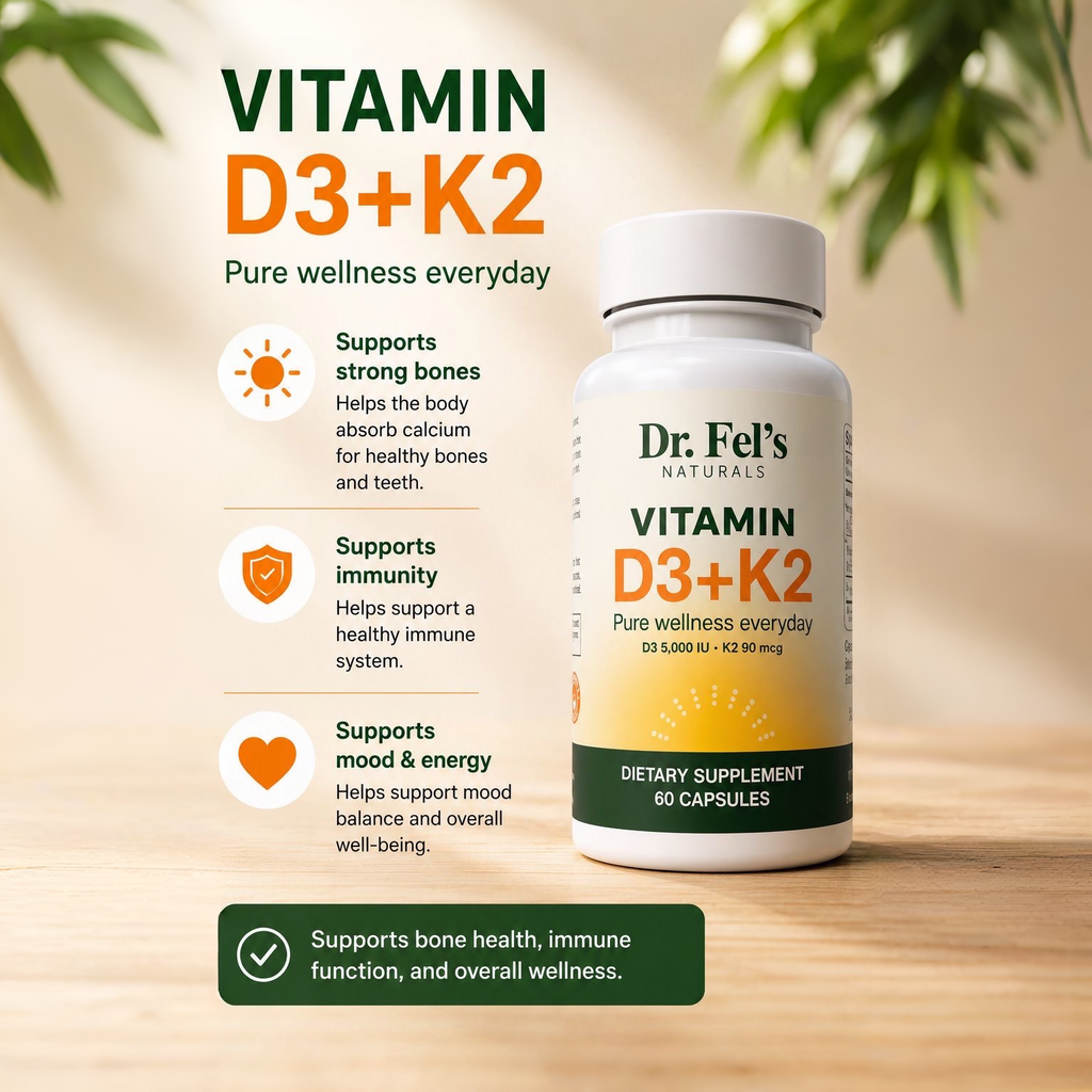 Magnesium Bisglycinate + Vitamin D3+K2 + Omega 3 Max + CoQ10
