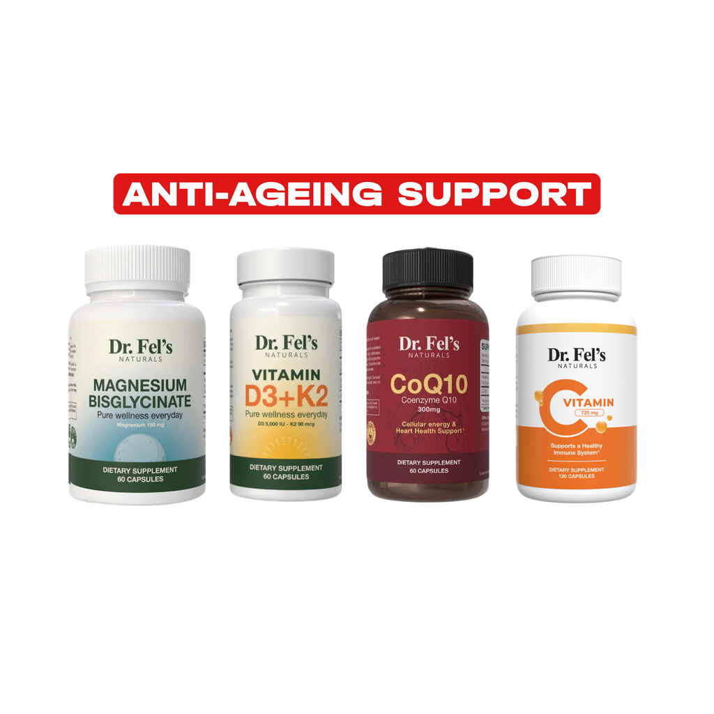 Magnesium Bisglycinate & Vitamin D3 + K2 & CoQ10 & Vitamin C