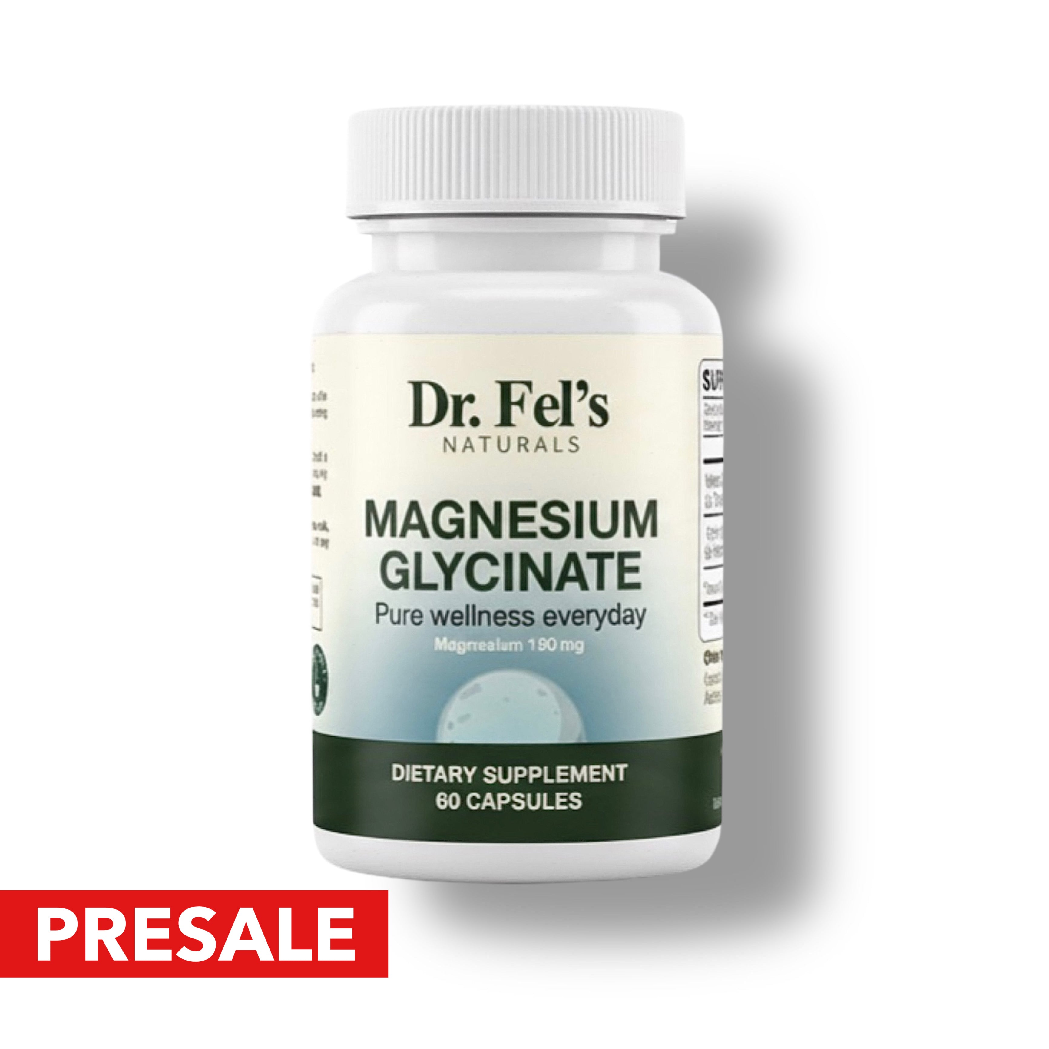 [PRESALE] Magnesium Glycinate (150 mg, Chelated) + Acacia fibre (175 mg)