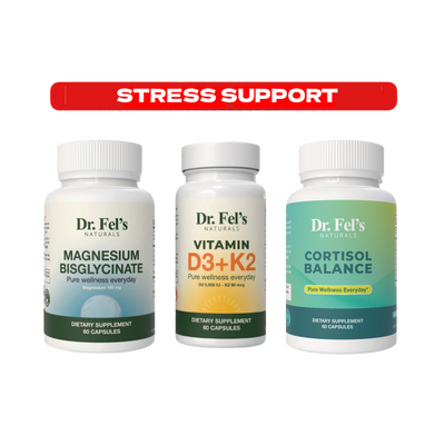 Magnesium Bisglycinate & Vitamin D3 + K2 & Cortisol Balance