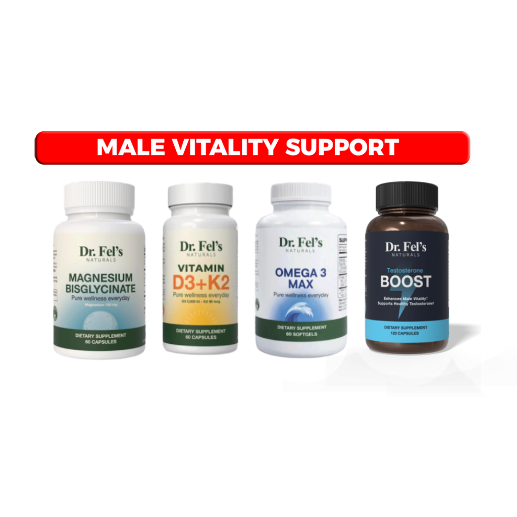 Vitamin D3K2 & Magnesium Bisglycinate & Omega 3 Max & Testosterone Booster