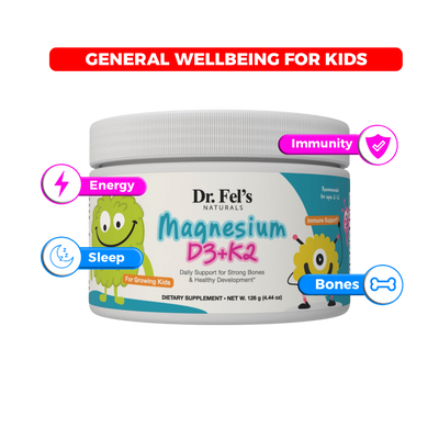 Magnesium & Vitamin D3K2 (For Growing Kids)