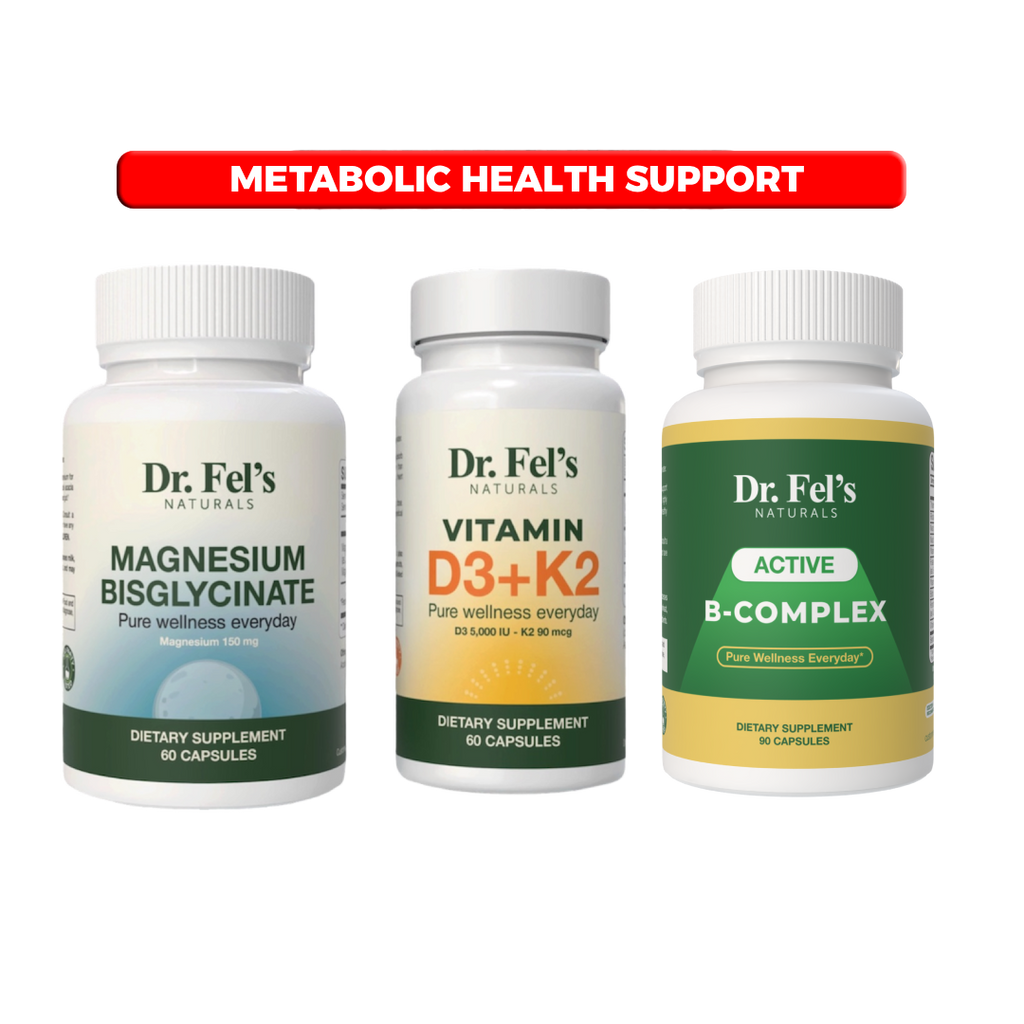 Magnesium Bisglycinate & Vitamin D3K2 & Active B-Complex