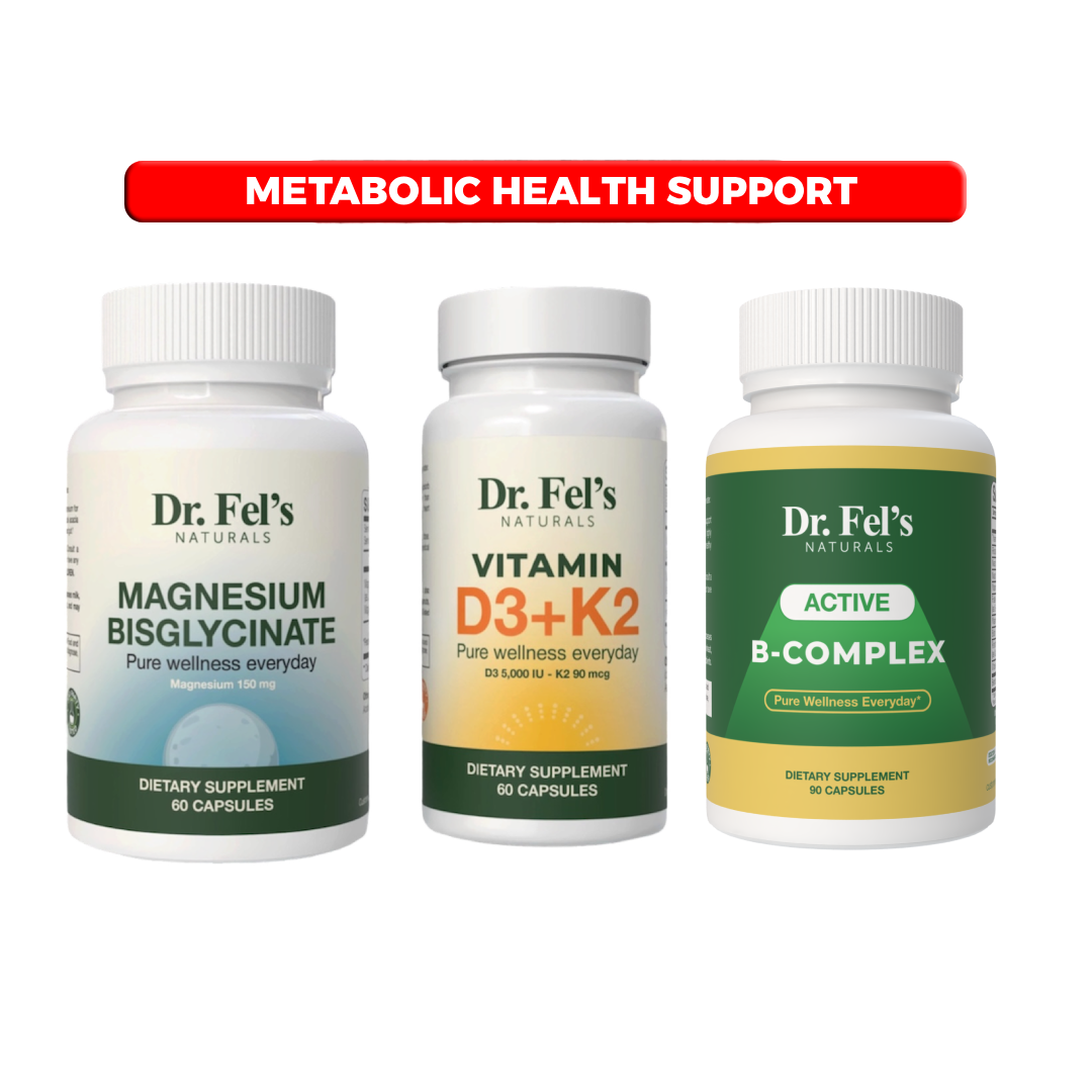 Magnesium Bisglycinate & Vitamin D3K2 & Active B-Complex