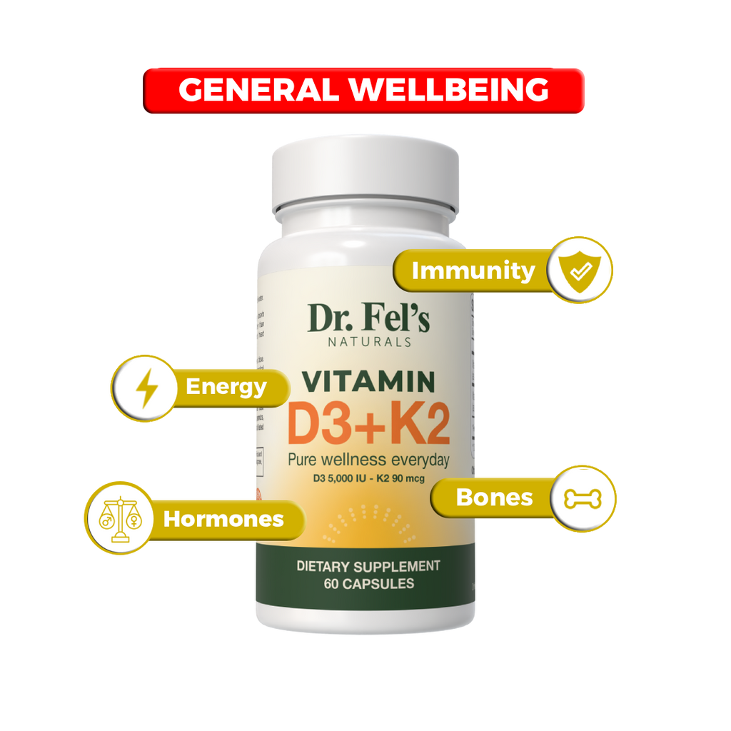 Vitamin D3 (5000 IU) + K2 (MK-7 90mcg)