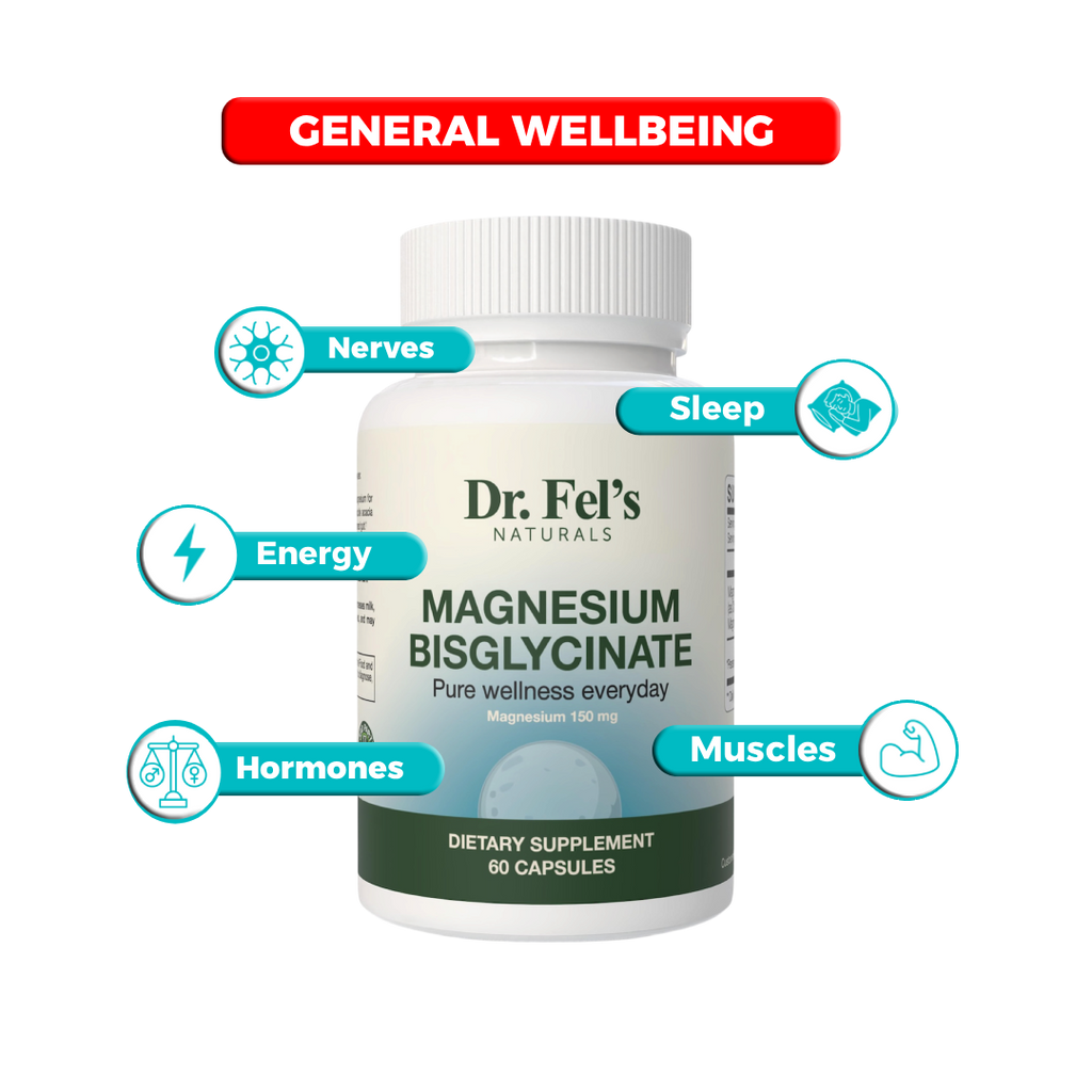 Magnesium Bisglycinate (150 mg, Chelated)