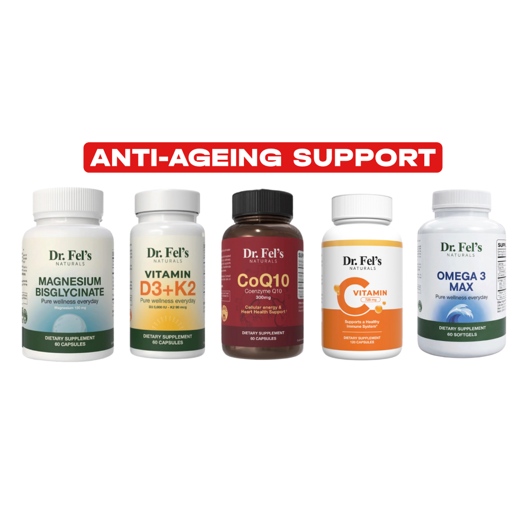 Magnesium Bisglycinate & Vitamin D3 + K2 & CoQ10 & Vitamin C & Omega 3 Max