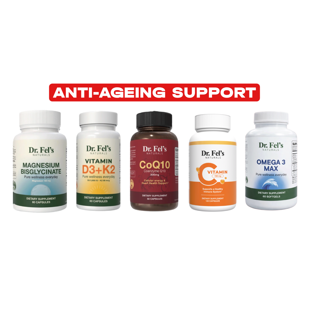 Magnesium Bisglycinate & Vitamin D3 + K2 & CoQ10 & Vitamin C & Omega 3 Max